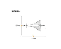 Thumbnail for Supersonic Aircraft from above Designed Wall Sticker Aviation Shop 