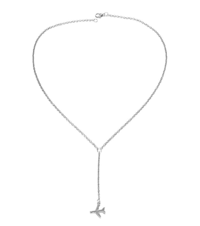 Stylish Airplane Necklace - view 3