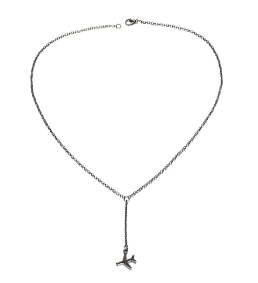 Stylish Airplane Necklace - view 4