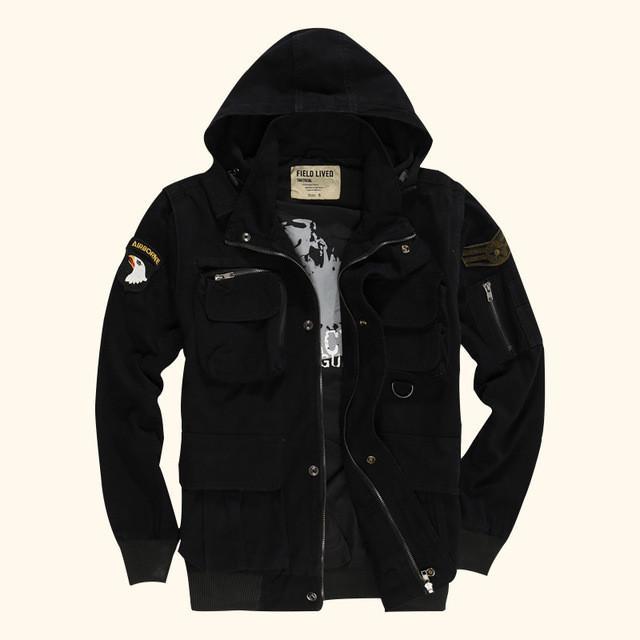 Tactical Hooded US Airborne Designed Pilot Bomber Jackets