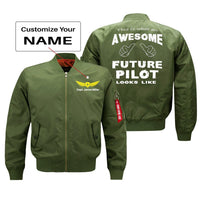 Thumbnail for This is What an Awesome Future Pilot Looks Like Pilot Jackets (Customizable)