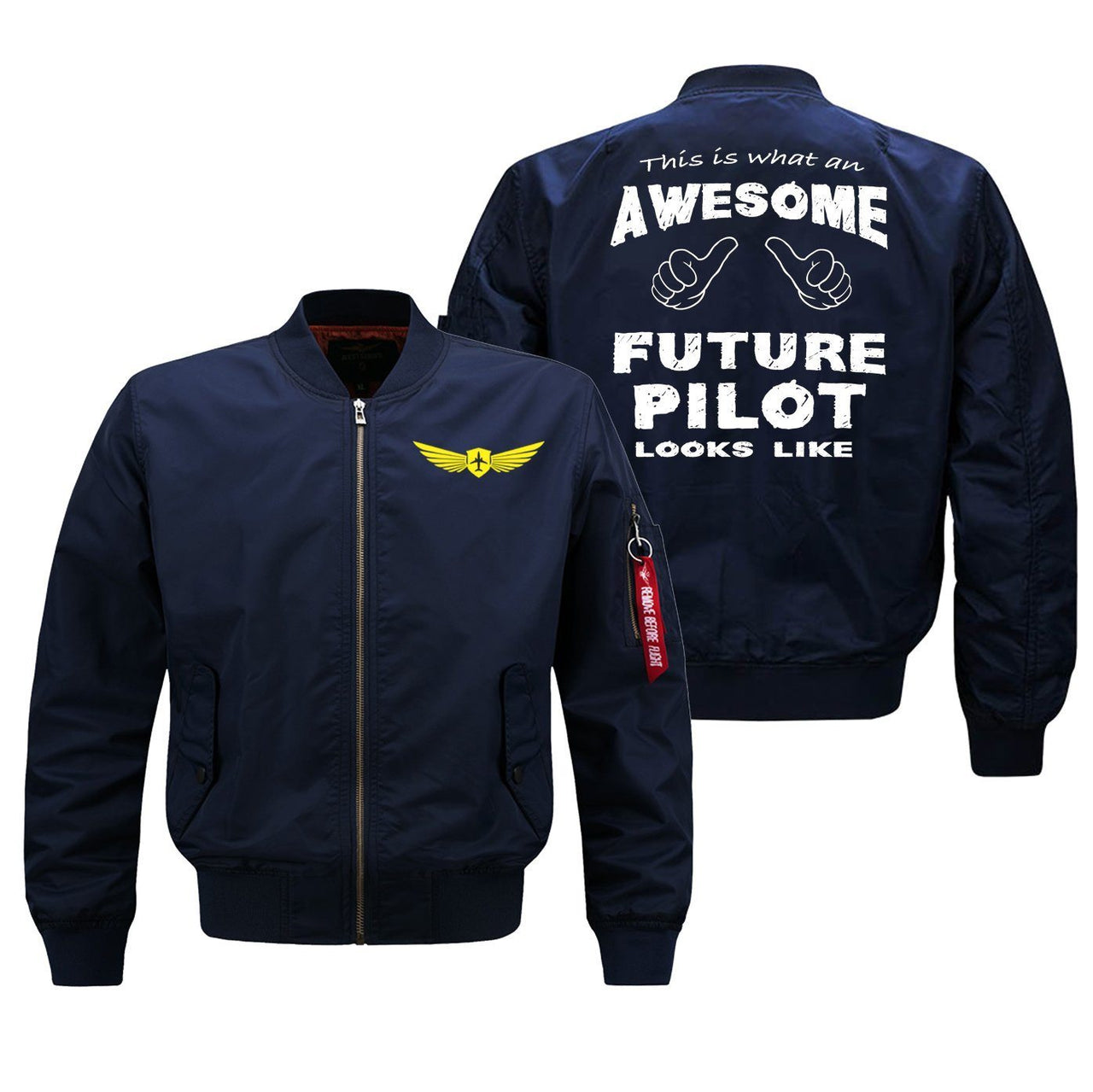 This is What an Awesome Future Pilot Looks Like Pilot Jackets (Customizable)