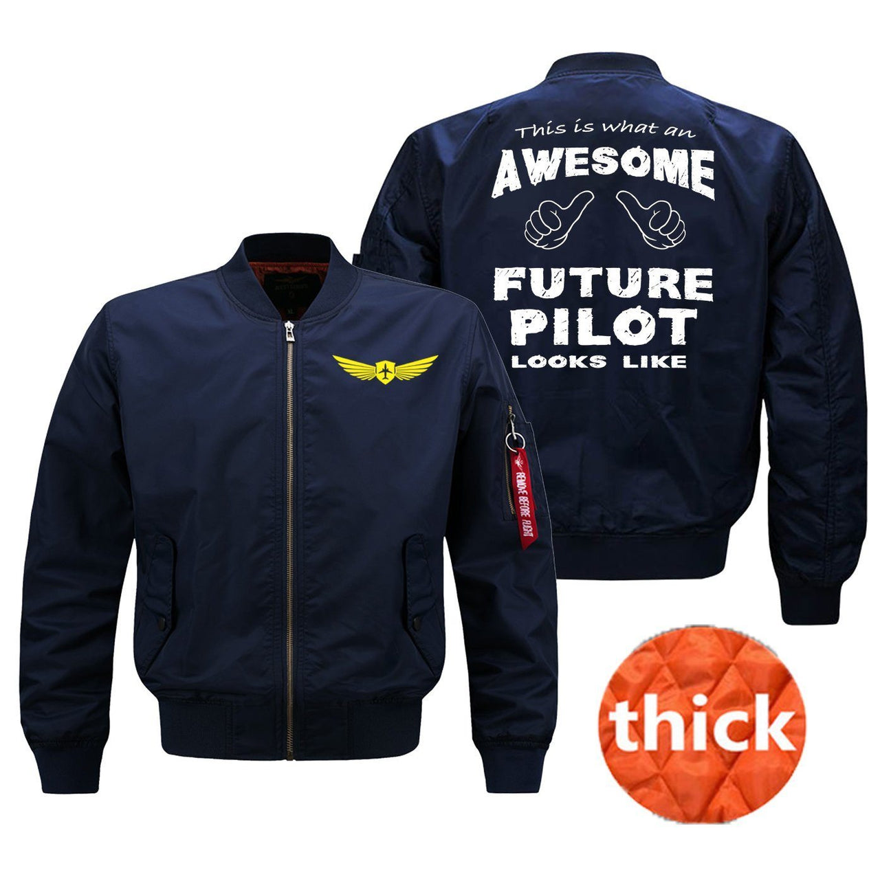This is What an Awesome Future Pilot Looks Like Pilot Jackets (Customizable)