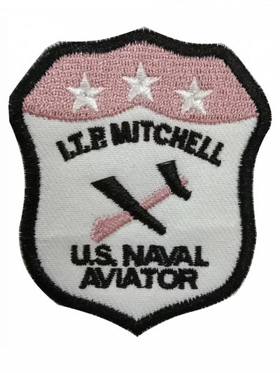Fighter Pilot (us naval) aviation design patch in embroidered fabric.