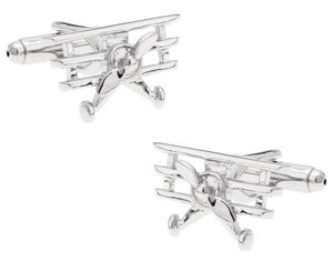 Vintage Aircraft Shaped Cuff Links