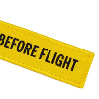 Thumbnail for Yellow Remove Before Flight Designed Key Chains